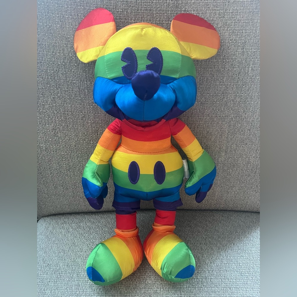 Disney Mickey Mouse Rainbow Stuffed Animal Plush (15 inches) - $35